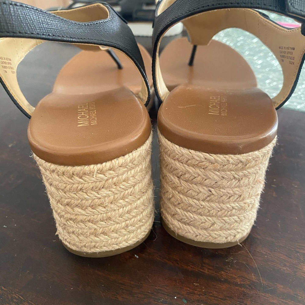 Michael Kors Black and Brown Women's Sandals - Picture 2 of 5